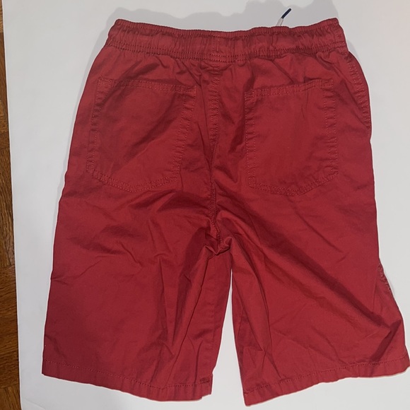 Cat & Jack size 12-14 red pull on shorts pockets front and back 100% cotton - Picture 2 of 3